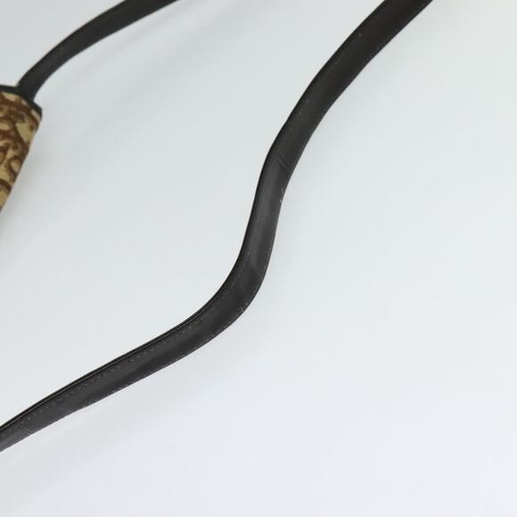 DIOR Trotter Canvas Shoulder Bag Brown Gold - Picture 7 of 12